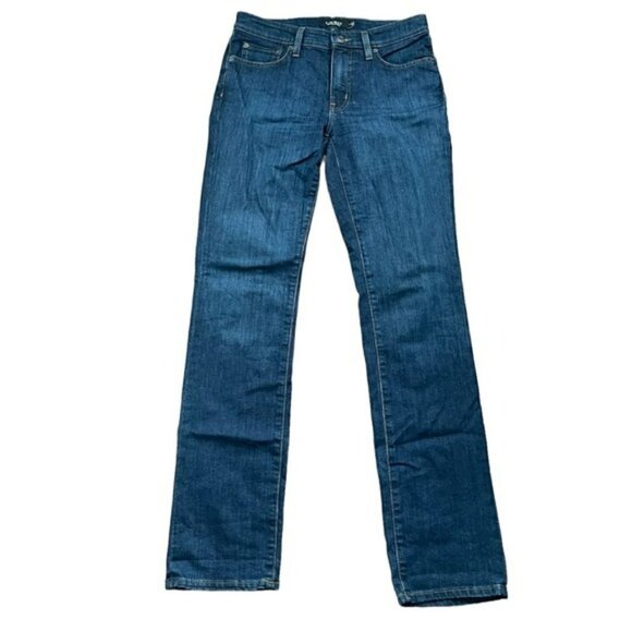 Lauren Ralph Lauren Black Label Blue Dark Wash Straight Leg Jeans  US 6 - Picture 1 of 6